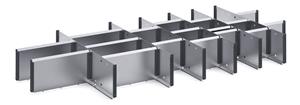 24 Compartment Steel Divider Kit External 1300W x 650 x 150H Bott Cubio Steel Divider Kits 43020745.51 